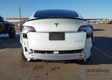 2021 Tesla Model Y Long Range Dual Motor All-Wheel Drive из США, поврежденный, VIN 5YJYGDEEXMF255255